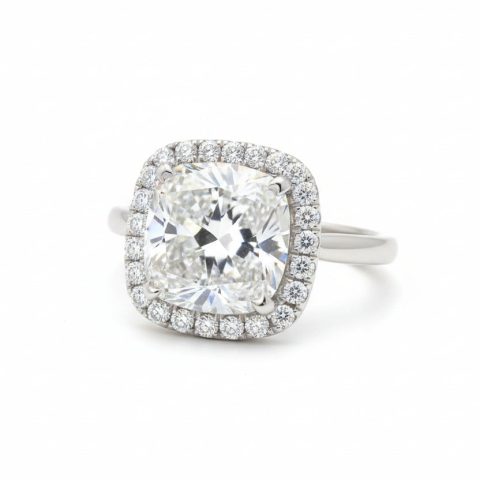 Silver-tone with platinum Elegant Vintage 3A Crystal-look Rings