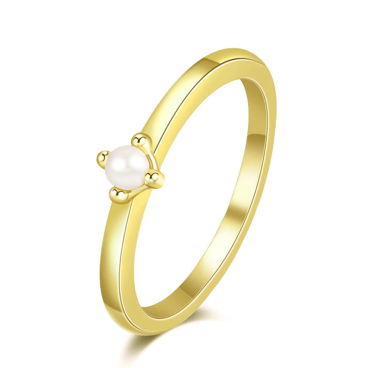 Gold-tone Pearl-style Women Rings