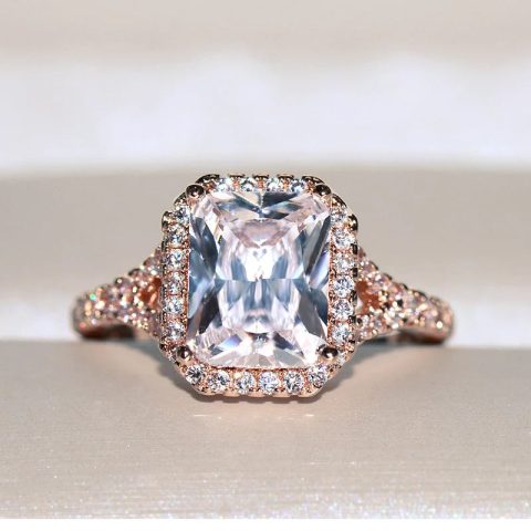 High Quality Rose Gold-tone Woman Ring - Rose gold, Trendy